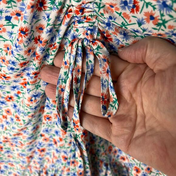 Rails Skirt Womens Size Medium Lara Wild Daisies Floral High Low Ruffle Hem Mini - Picture 7 of 16